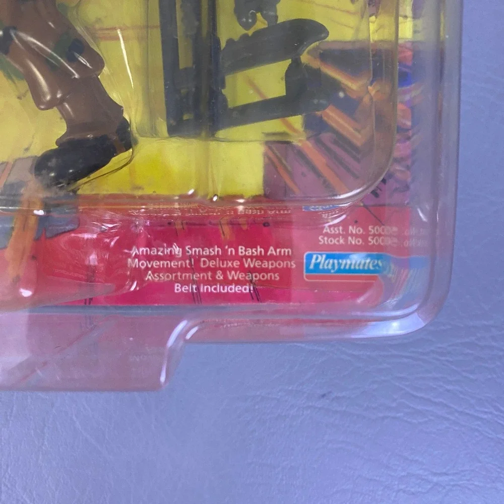 Vintage 1990 TMNT Rocksteady Action Figure Playmates 5009 Unpunched NEW VG